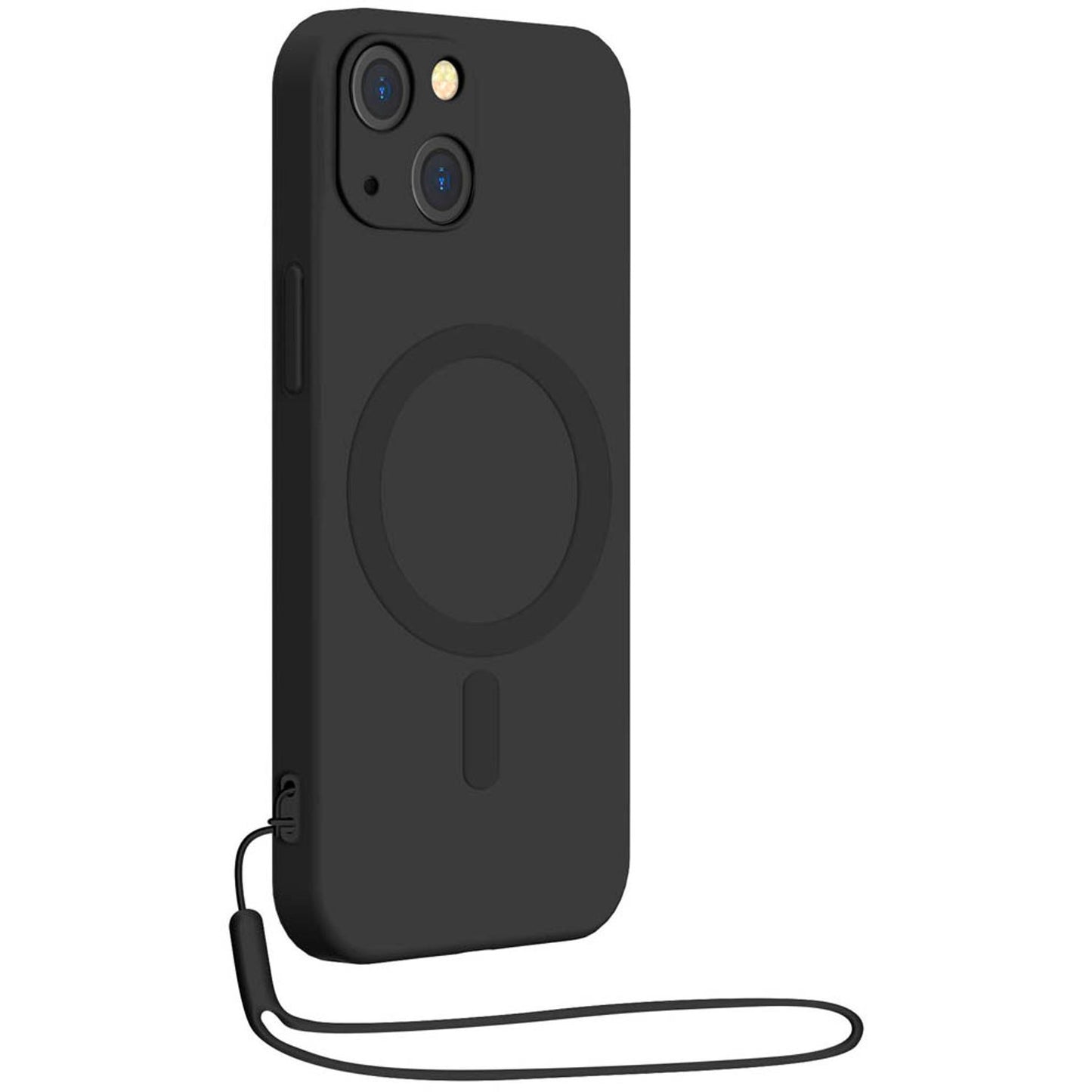 bigben Soft Case mit MagSafe Handy-Cover für Apple iPhone 14 Plus schwarz | COVMAGIP14MBL