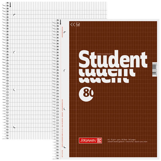 BRUNNEN Collegeblock Student Lineatur 23 rautiert DIN A4 Innenrand | 1067943