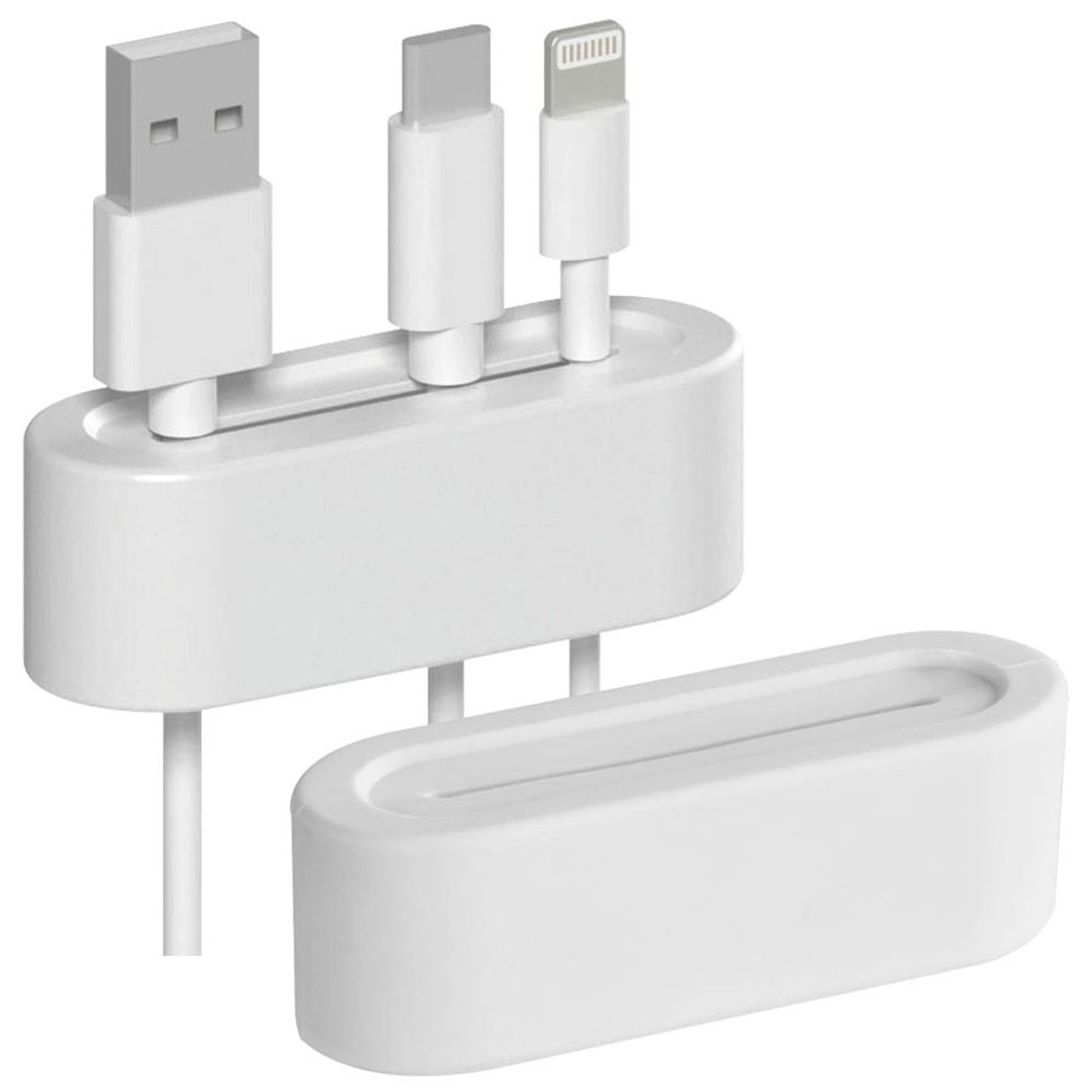 hama Kabelorganizer weiß | 20568 | 1 Pack = 2 St.