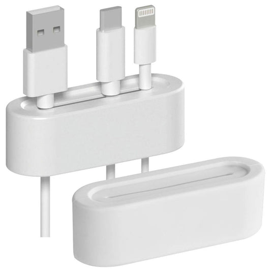 hama Kabelorganizer weiß | 20568 | 1 Pack = 2 St.