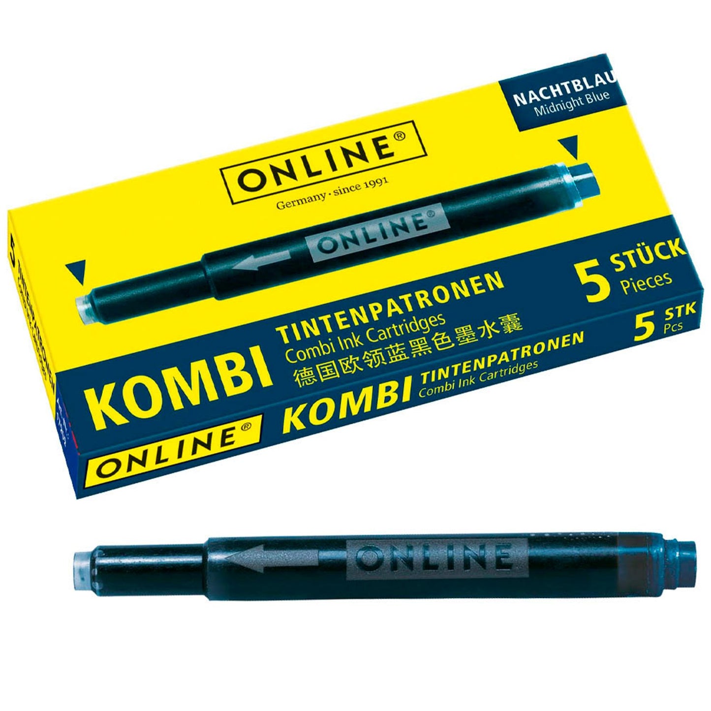 ONLINE® Tintenpatronen für Füller 5 St.