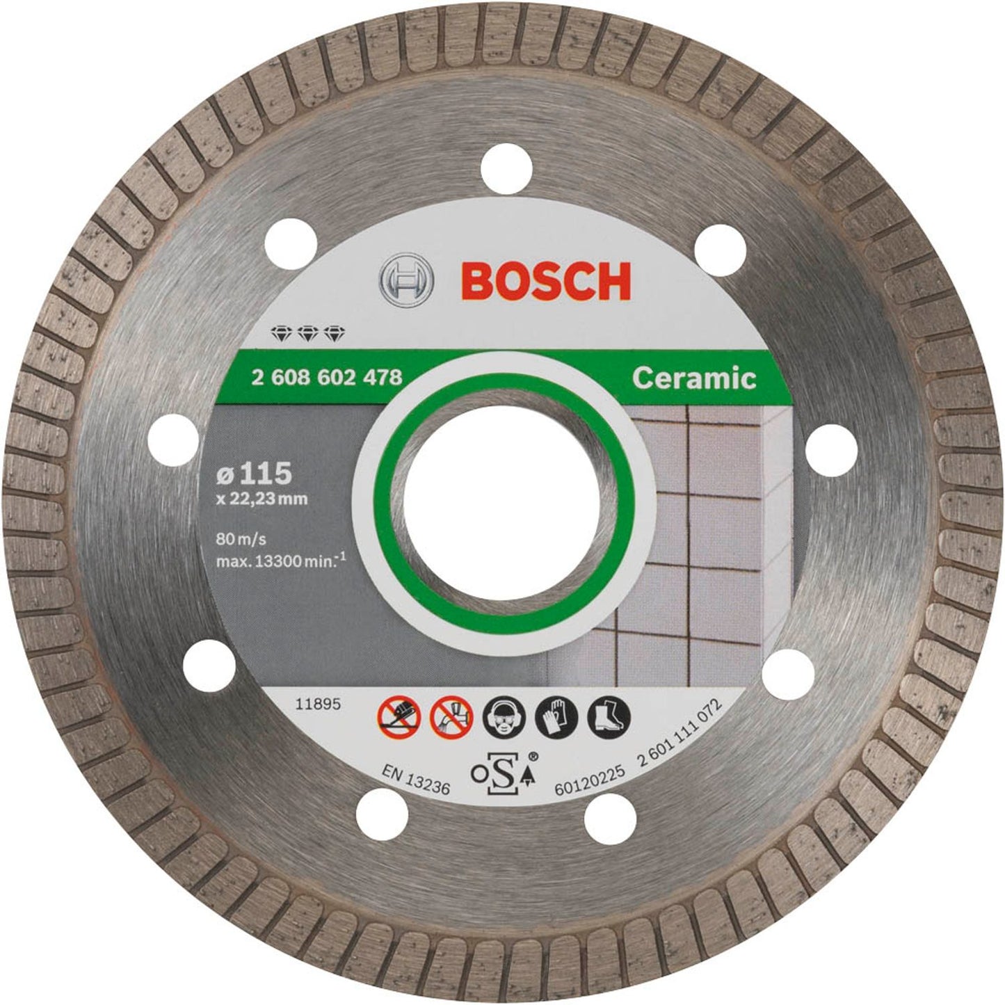 BOSCH Diamant-Trennscheibe Best Ceramic Extra-Clean Turbo | 2608602478