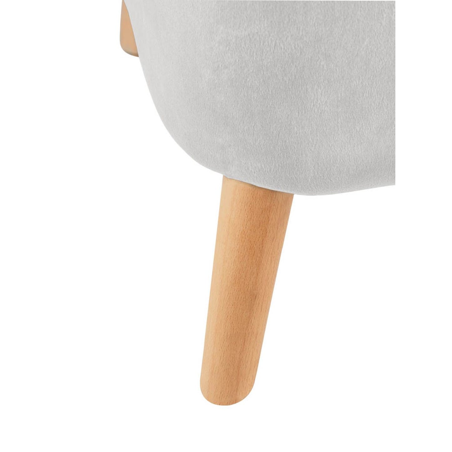 WENKO Hocker mit Stauraum hellgrau | 69764800