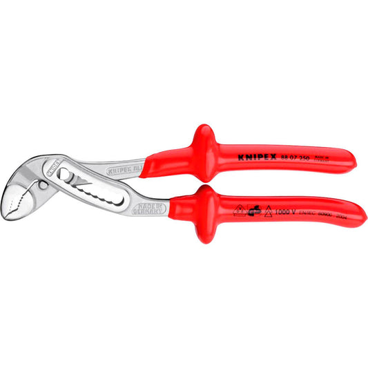 KNIPEX Wasserpumpenzange VDE verchromt 25,0 cm | 88 07 250
