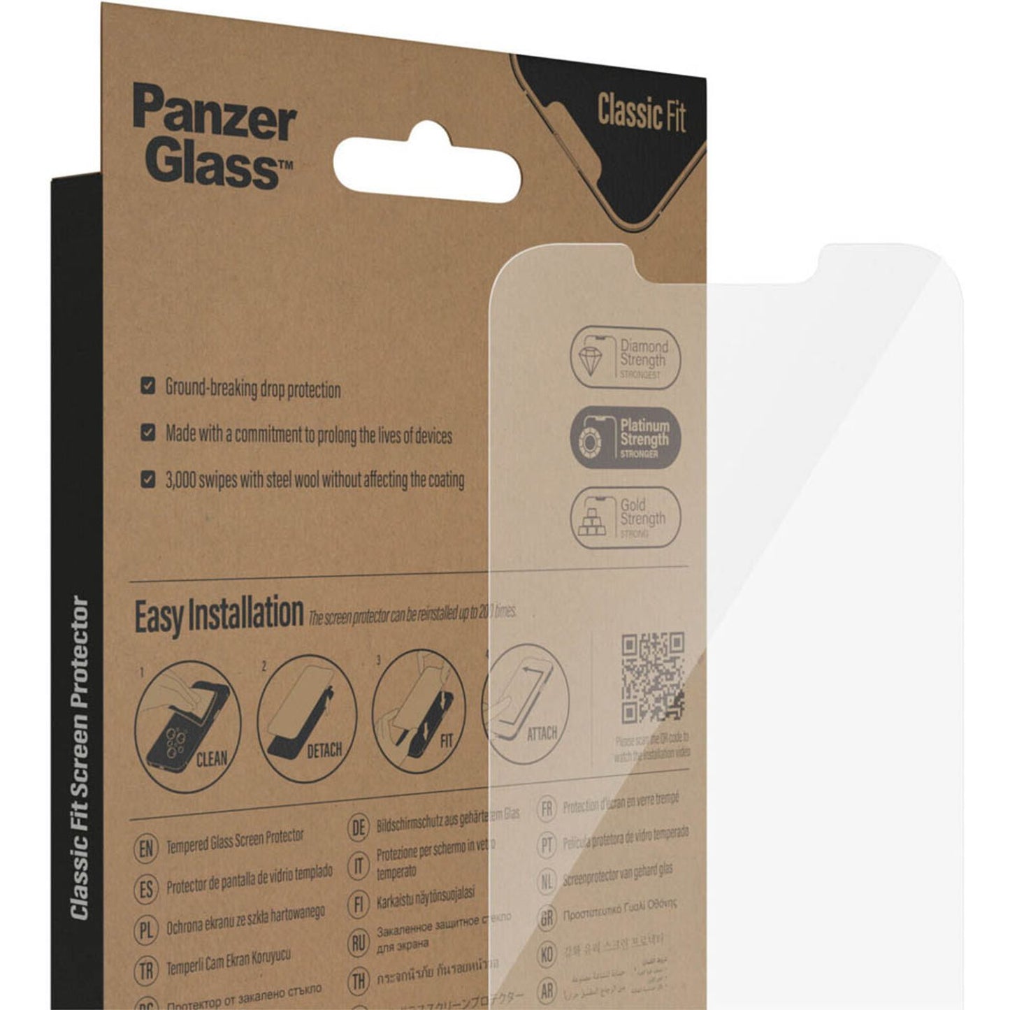PanzerGlass™ Display-Schutzglas für Apple iPhone 13, iPhone 13 Pro, iPhone 14 | 2767