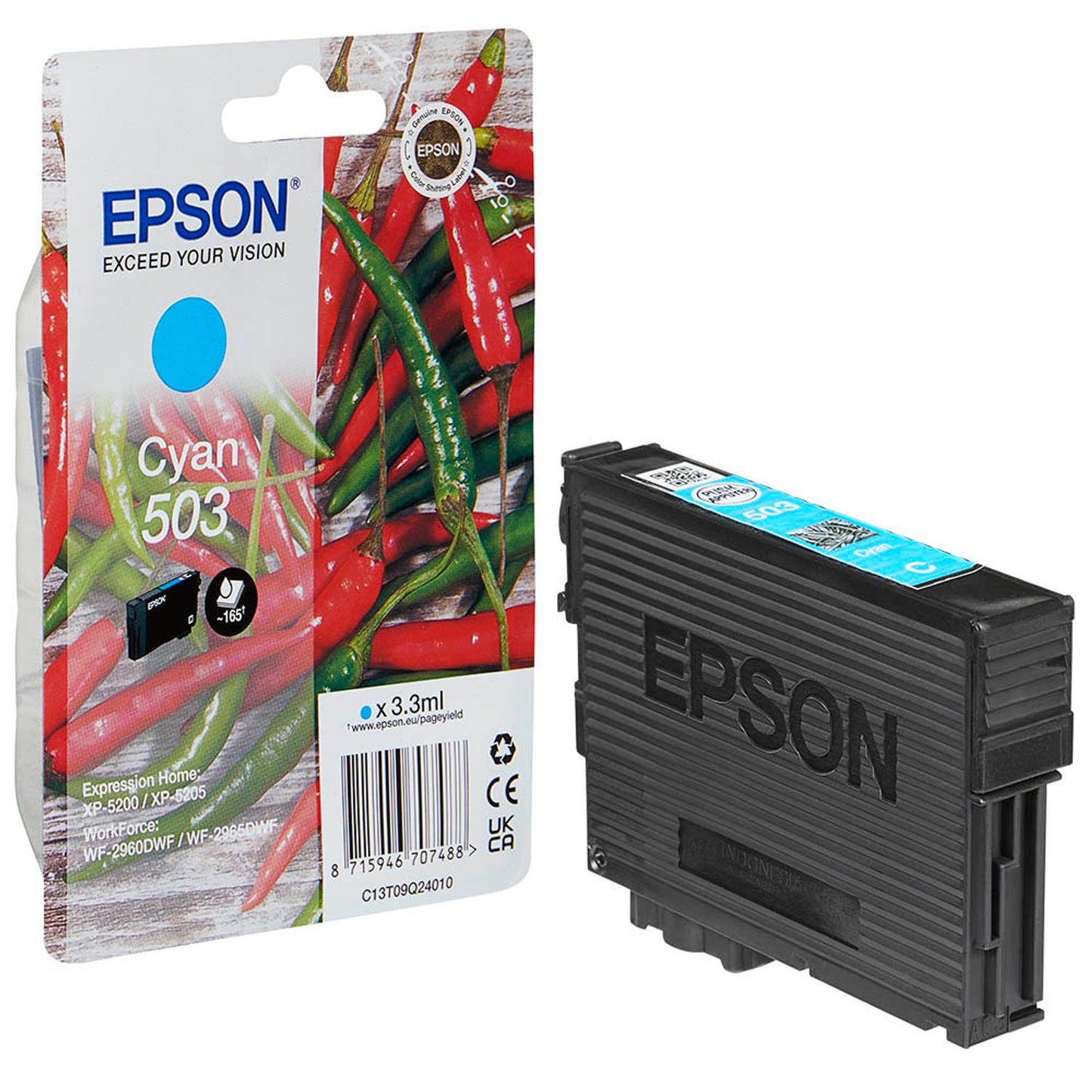 EPSON 503/T09Q24 cyan Druckerpatrone | C13T09Q24010