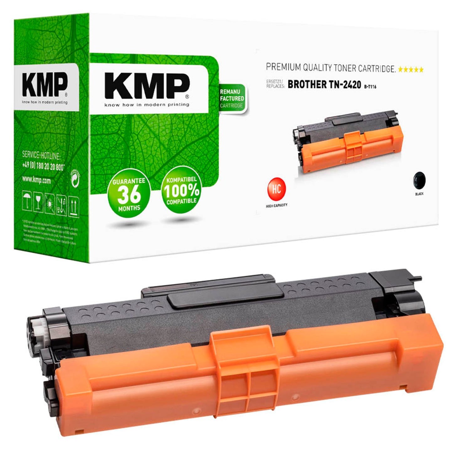 KMP B-T68 schwarz Toner kompatibel zu brother TN-2420 | 1267,3000