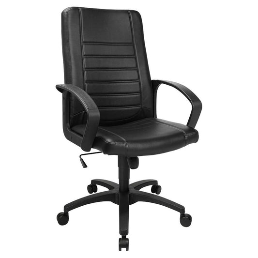 Topstar Chefsessel Premium Point 100, Kunstleder schwarz, Gestell schwarz | 7900D60