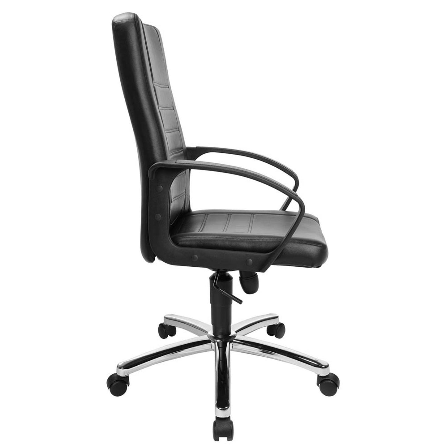 Topstar Chefsessel Premium Point 100, Kunstleder schwarz, Gestell chrom | 7909D60