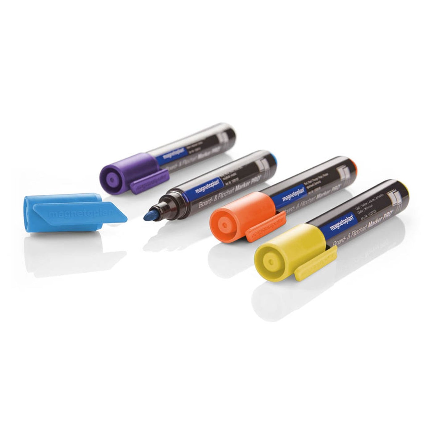 magnetoplan Pro+ Whiteboard- und Flipchart-Marker farbsortiert 1,5 - 3,0 mm | 1228110 | 1 Pack = 4 St.