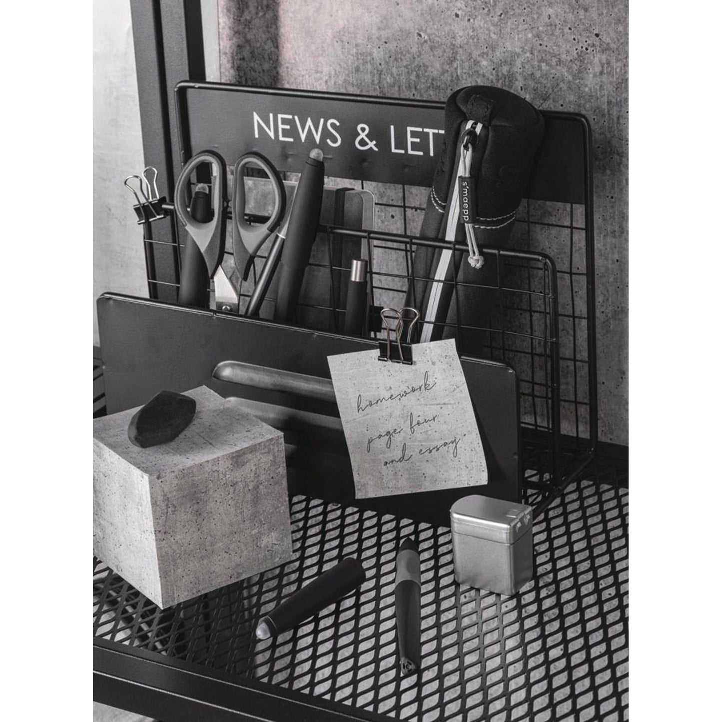KÖNIG & EBHARDT Beton Notizzettel geleimt grau 7,5 x 7,5 cm, ca | 86-55600