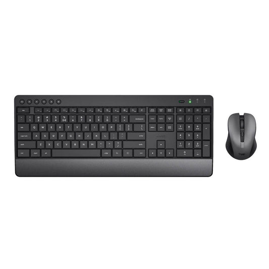 Trust Trezo Wireless Comfort Tastatur-Maus-Set kabellos schwarz | 24532