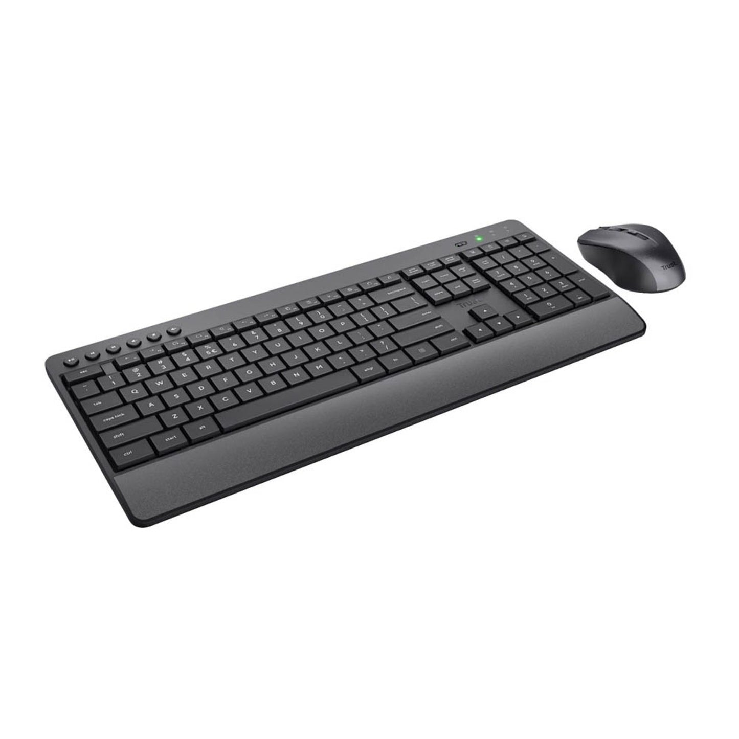 Trust Trezo Wireless Comfort Tastatur-Maus-Set kabellos schwarz | 24532