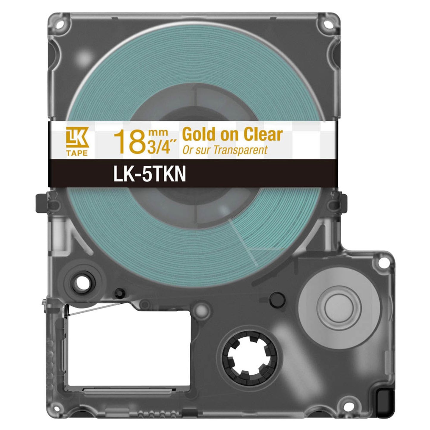 EPSON Schriftband LK LK-5TKN , 18 mm gold auf transparent | C53S672097