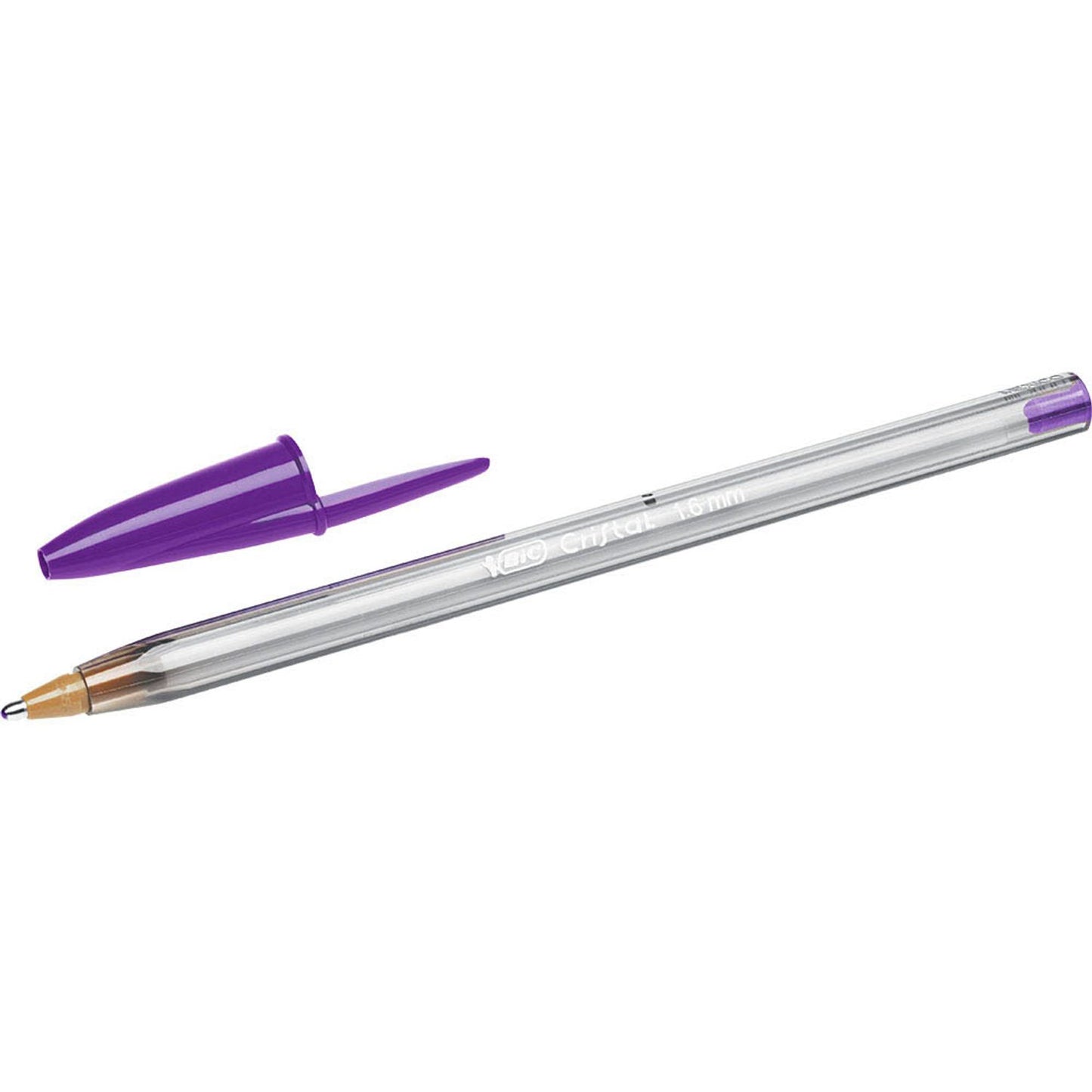 BIC Kugelschreiber Cristal Fun transparent, Schreibfarbe: farbsortiert | 8957921 | 1 Pack = 4 St.