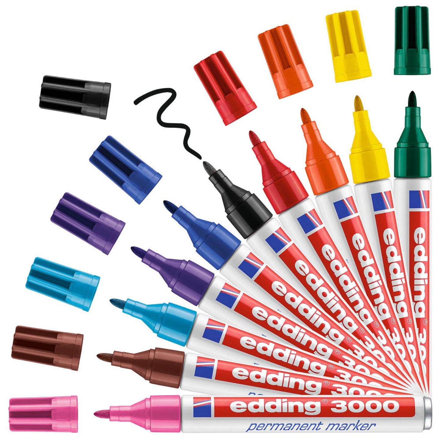 edding 3000 Permanentmarker 1,5 - 3,0 mm, 10 St.