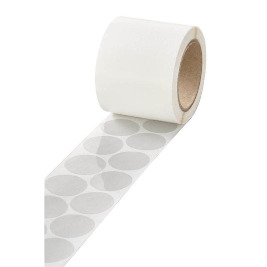 VELOFLEX Folien-Verschlussetiketten transparent 30,0 x 30,0 mm | 2010200 | 1 Rolle = 1.000 St.