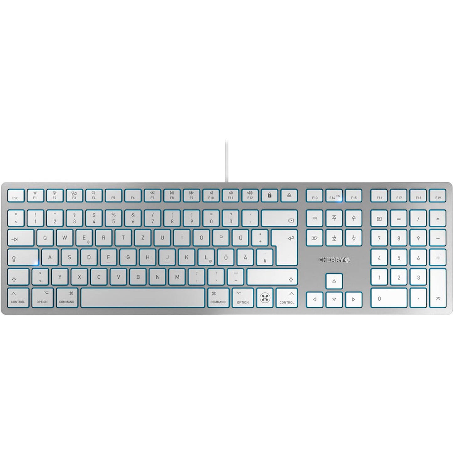 CHERRY KC 6000C FOR MAC Tastatur kabelgebunden weiß | JK-1620DE-1