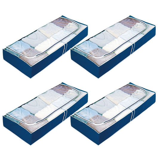 WENKO Air Unterbettkommode blau 105,0 x 45,0 x 15,0 cm | 69591800 | 1 Pack = 4 St.