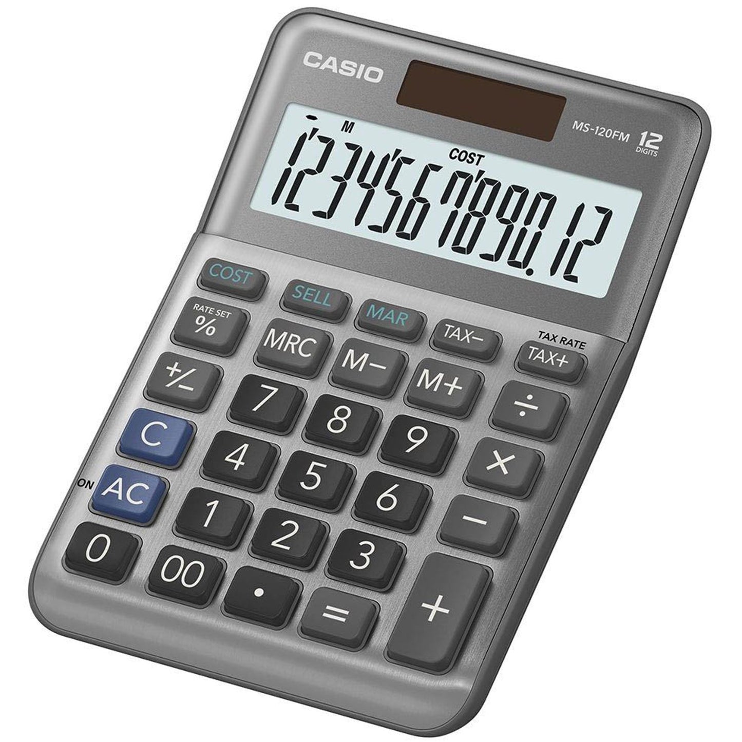 CASIO Tischrechner grau | MS-120FM