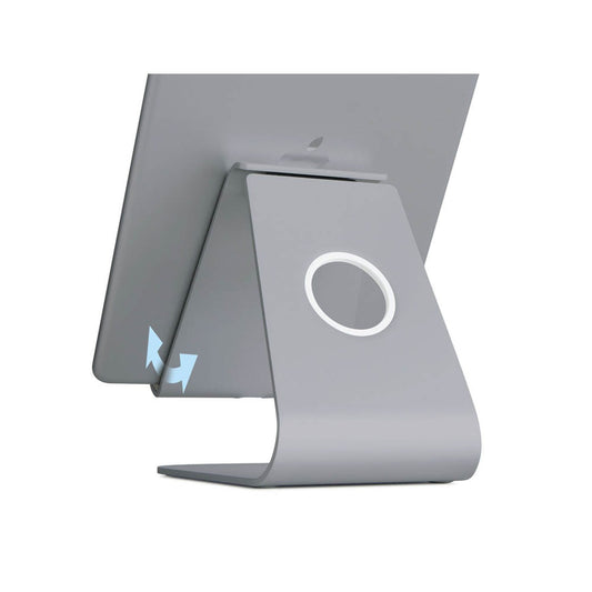 rain design Tablet-Ständer mStand plus grau für 1 Tablet, Tischständer | 10055