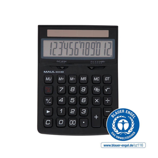 MAUL ECO 850 Tischrechner schwarz | 7268890