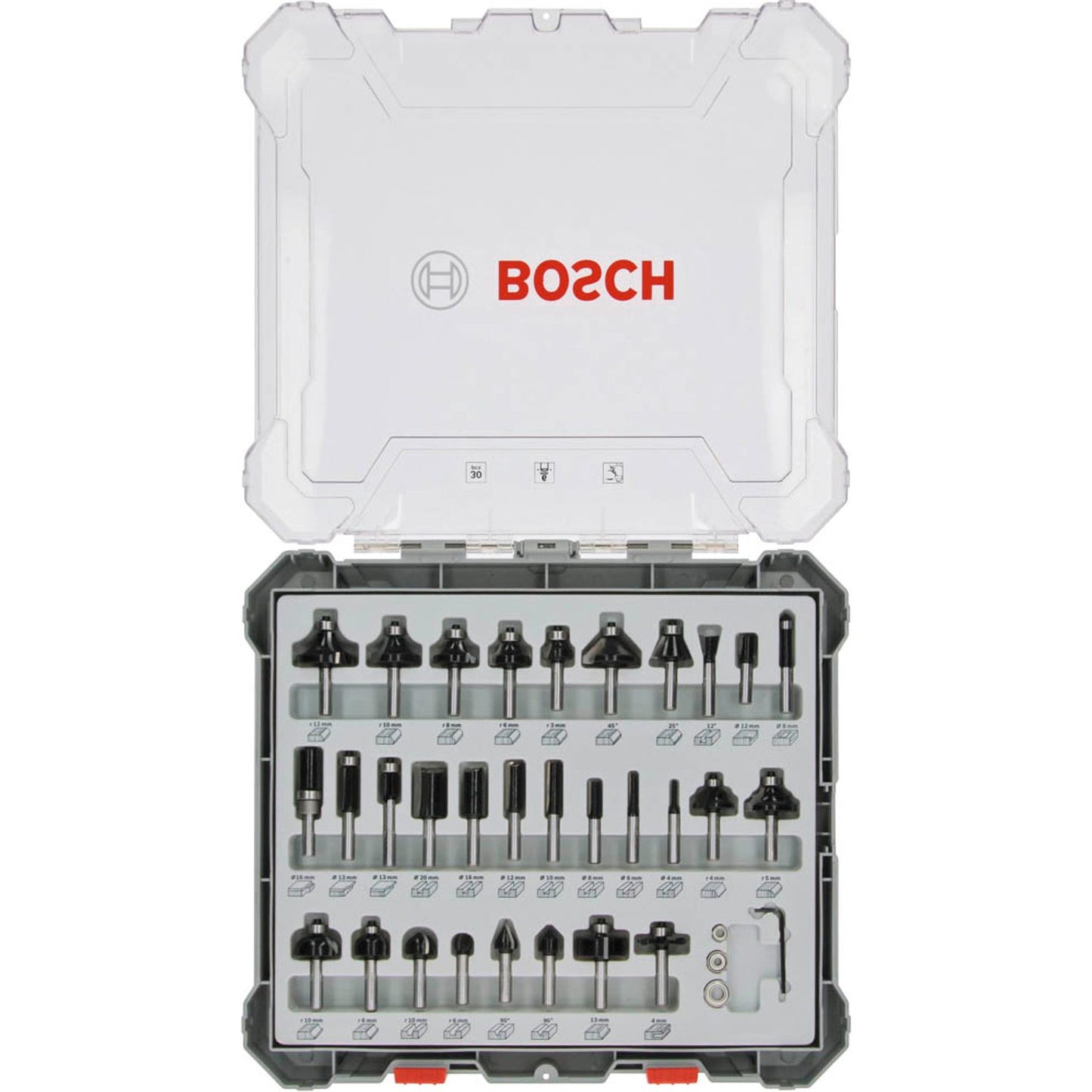 BOSCH Mixed Set Fräser-Set 30-teilig | 2607017474