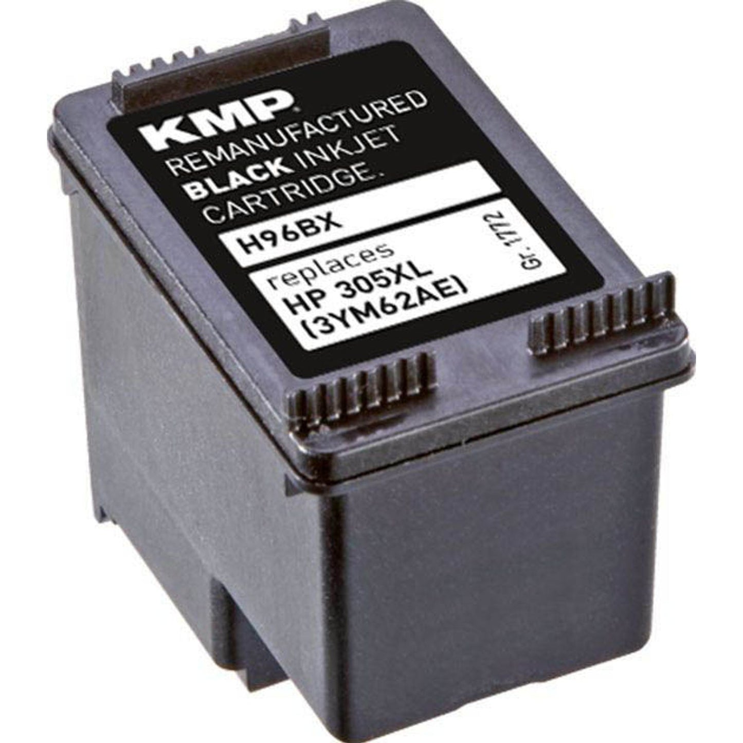 KMP H96BX schwarz Druckerpatrone kompatibel zu HP 305XL (3YM62AE) | 1772,4001