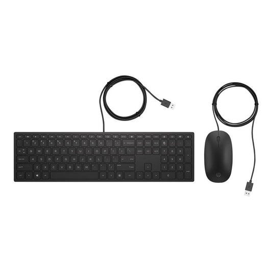 HP Pavilion 400 Tastatur-Maus-Set kabelgebunden schwarz | 4CE97AA#ABD
