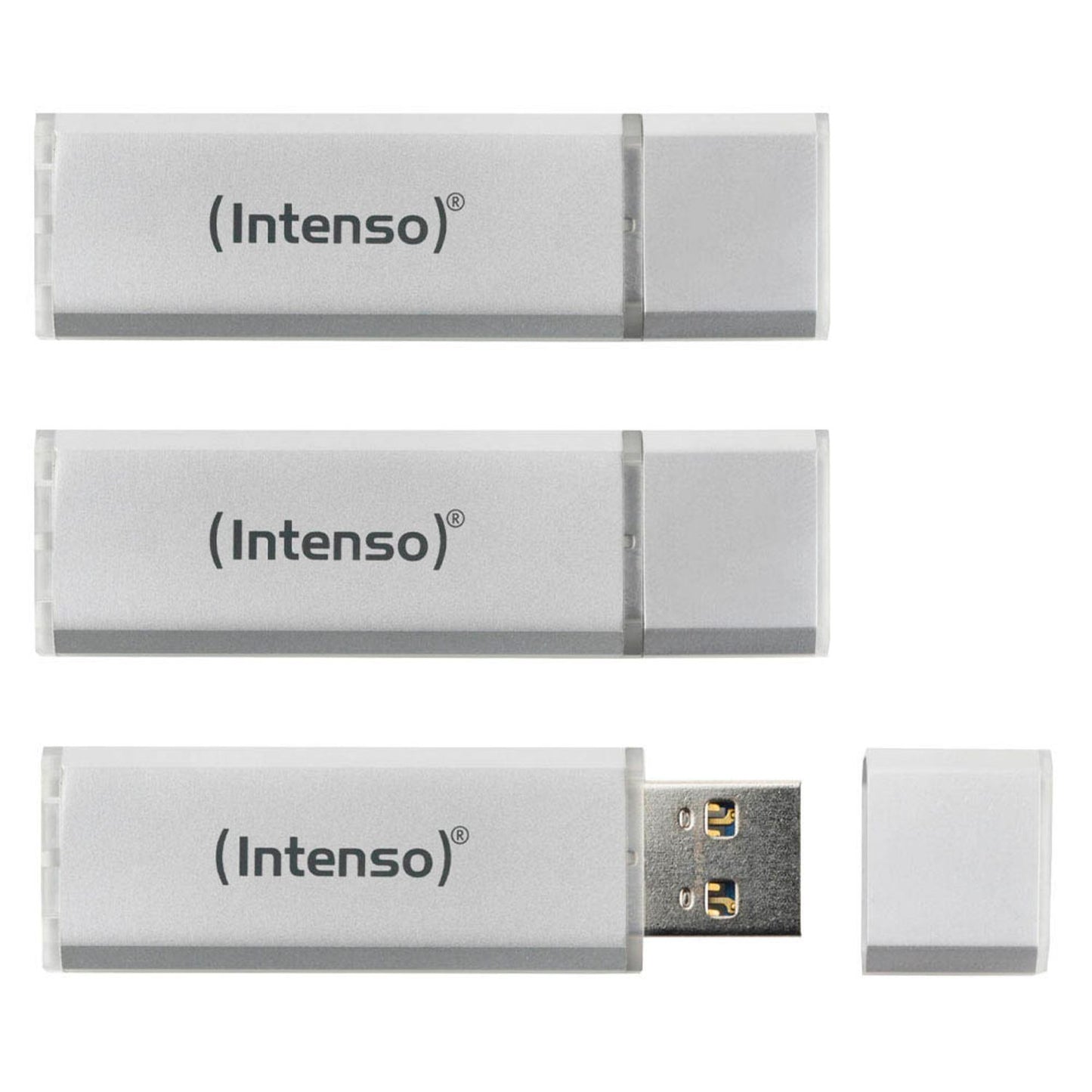 Intenso USB-Sticks Alu Line silber 16 GB | 3521473 | 1 Pack = 3 St.