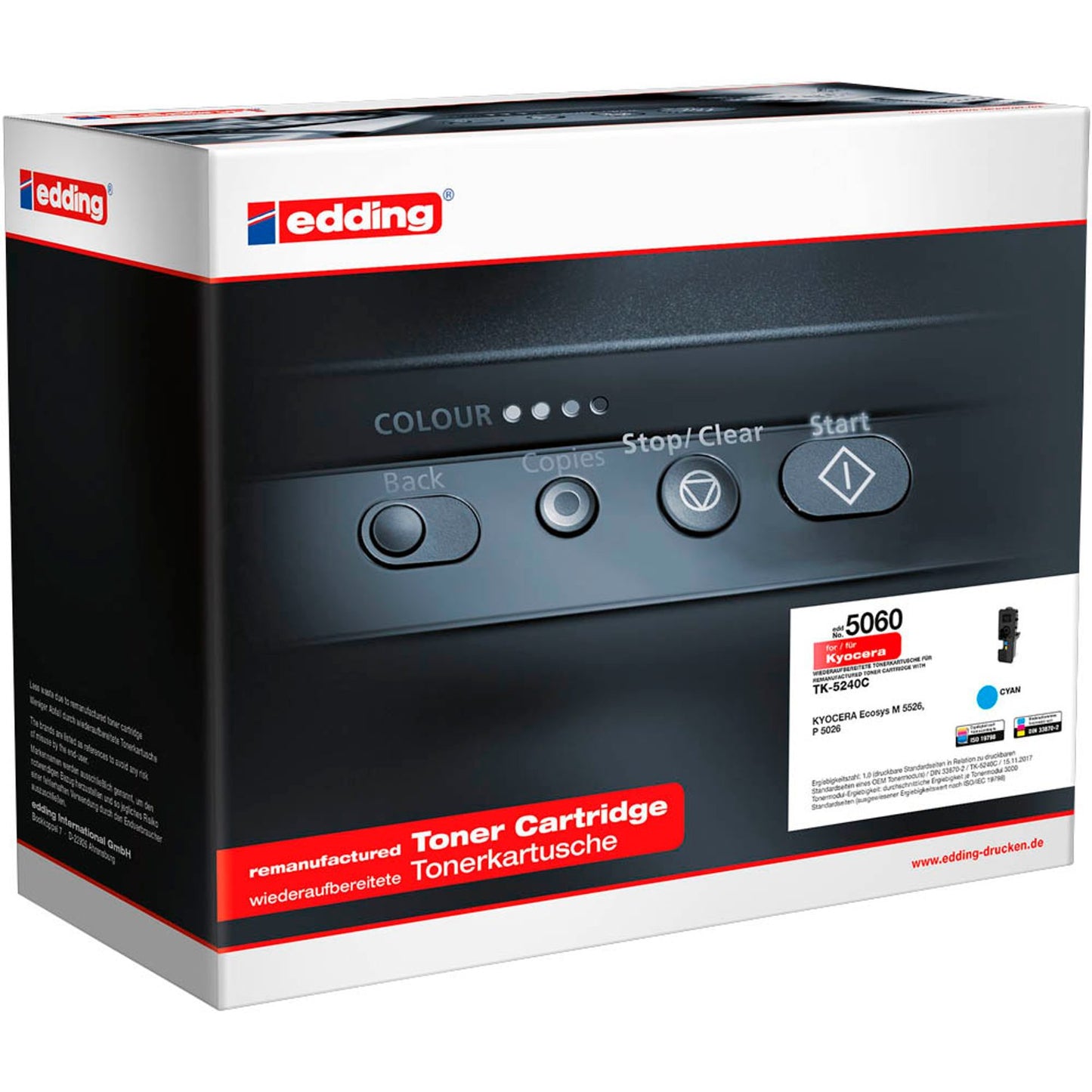 edding EDD-5060 cyan Toner kompatibel zu KYOCERA TK-5240C | 18-5060