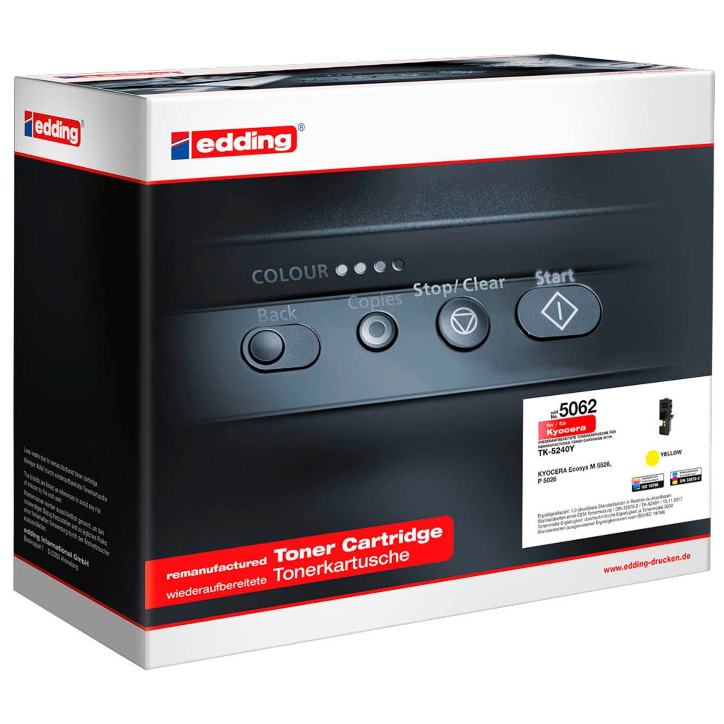 edding EDD-5062 gelb Toner kompatibel zu KYOCERA TK-5240Y | 18-5062