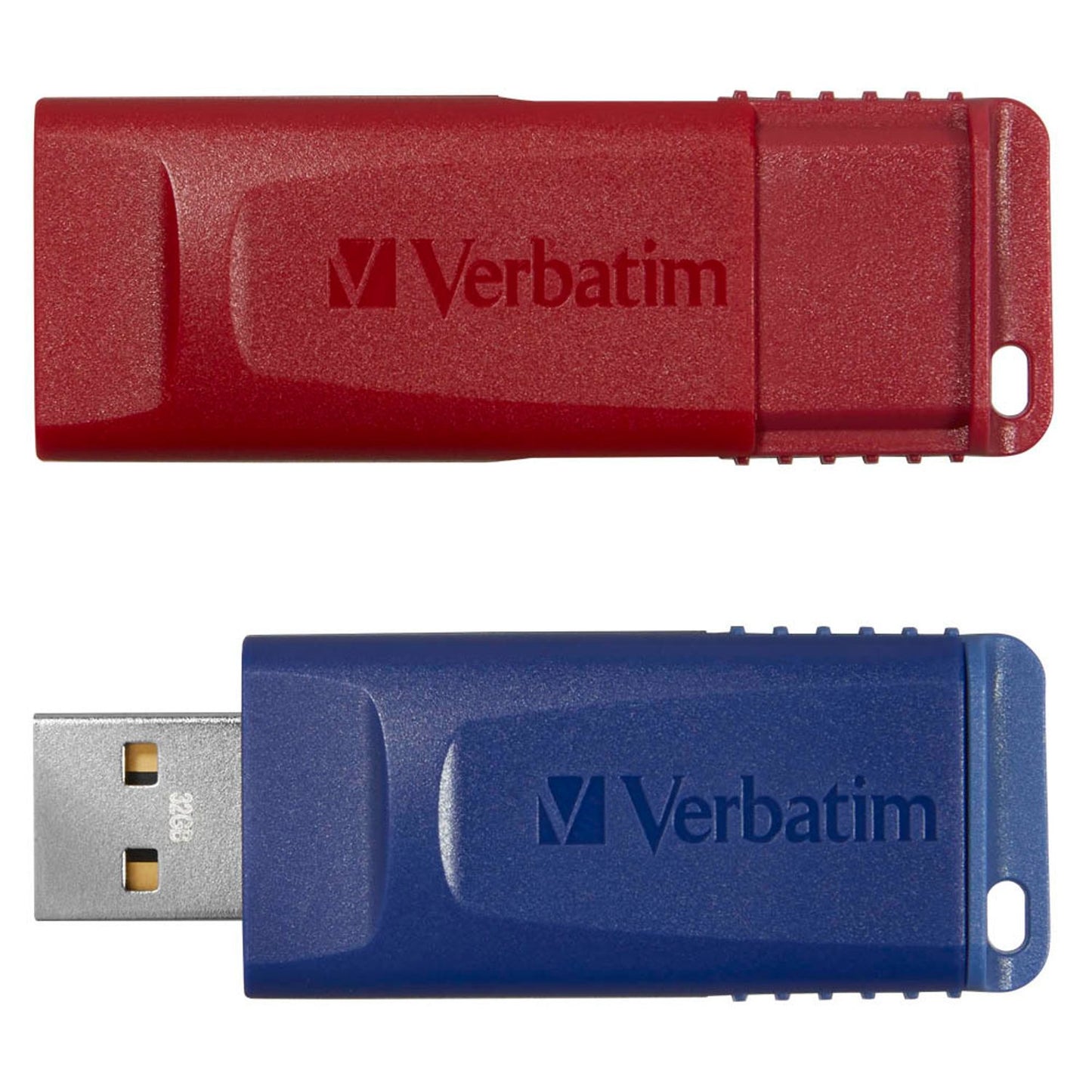 verbatim USB-Sticks Slider rot, blau 32 GB | 49327