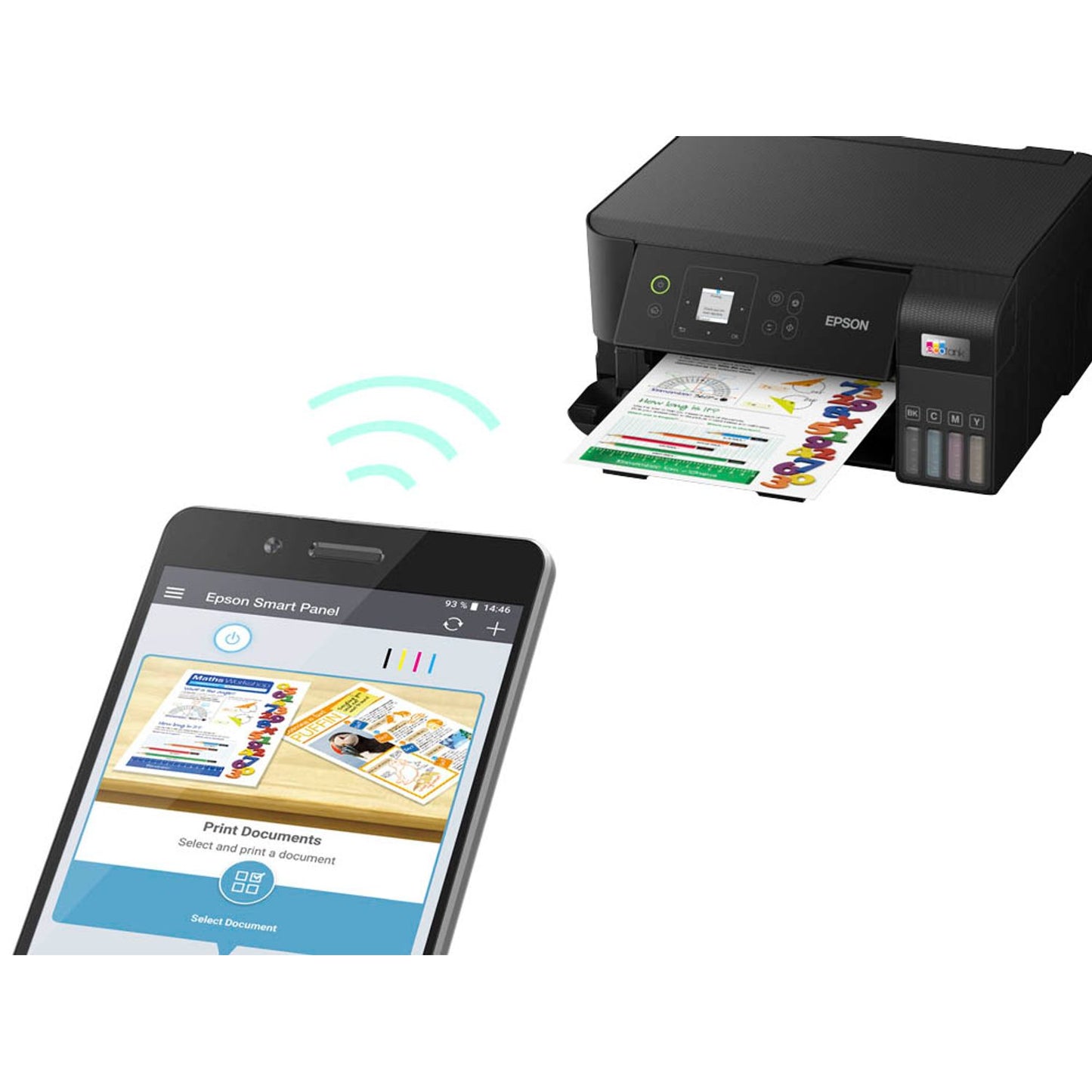 EPSON AKTION: EcoTank ET-2840 3 in 1 Tintenstrahl-Multifunktionsdrucker schwarz mit CashBack | C11CK58402