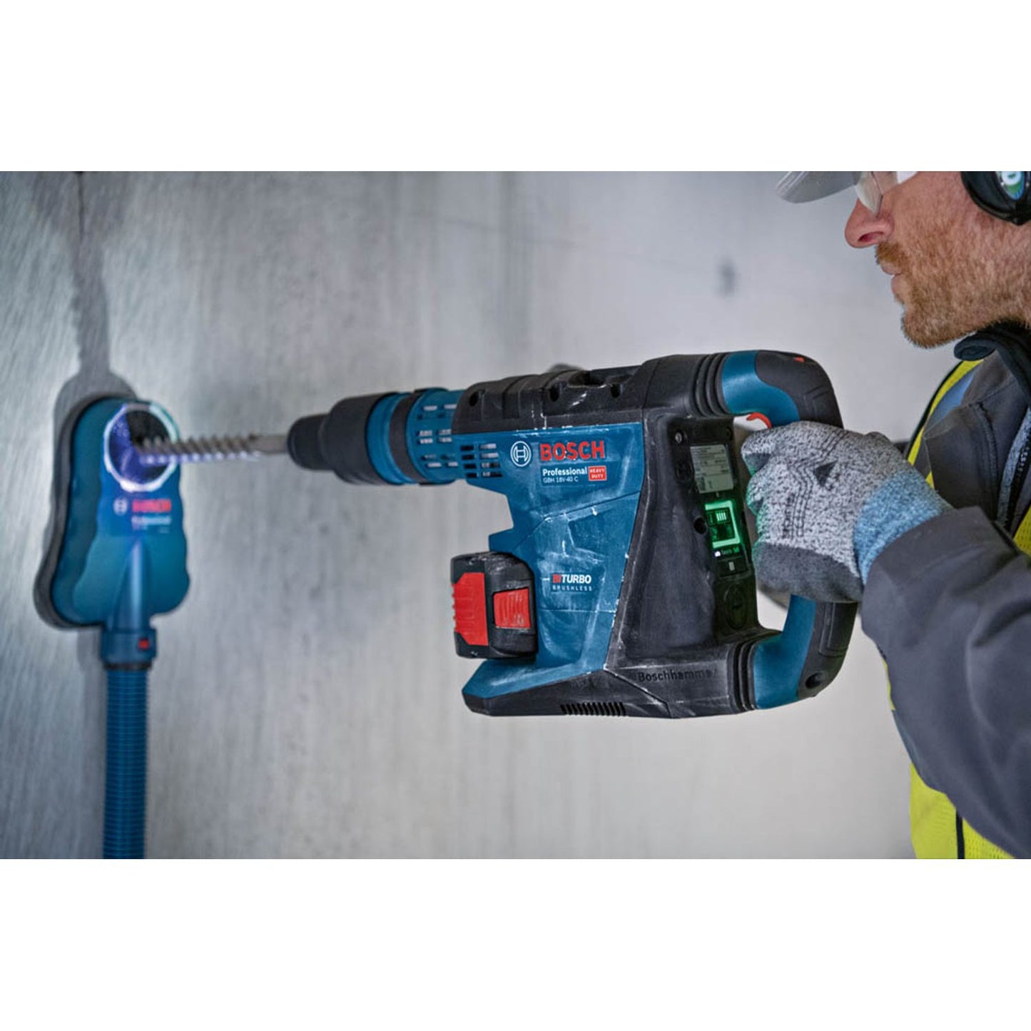 BOSCH Professional GBH 18V-40 C Akku-Bohrhammer-Set 18,0 V, mit 2 Akkus | 611917103