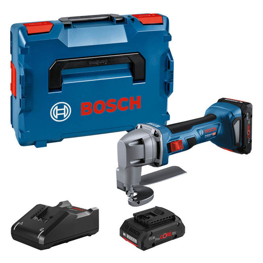 BOSCH Professional GSC 18V-16 E Akku-Blechschere 18,0 V, mit 2 Akkus | 601926301