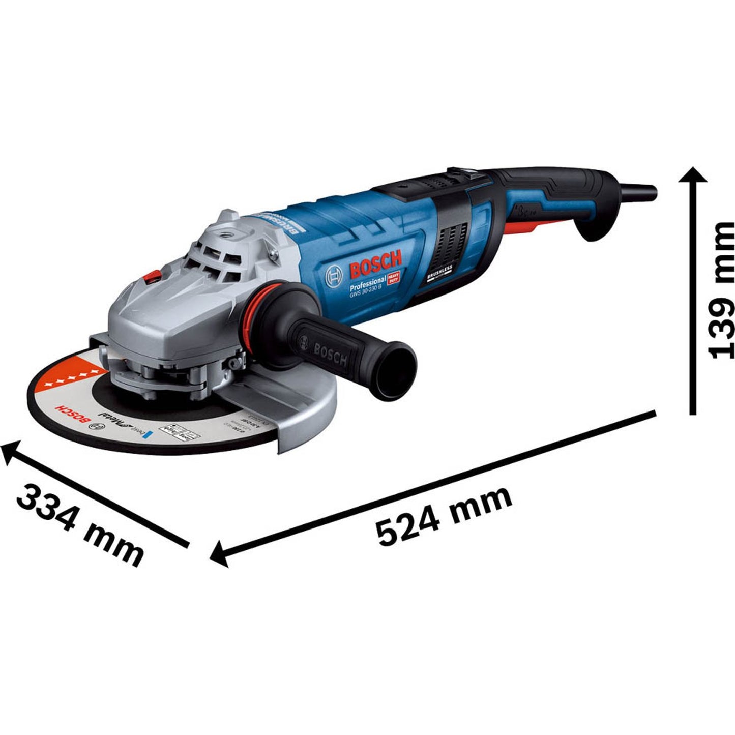 BOSCH Professional GWS 30-230 B Winkelschleifer 2.800 W | 06018G1000