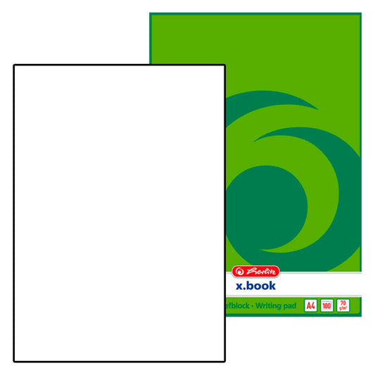 herlitz Briefblock x.book DIN A4 blanko | 400132418