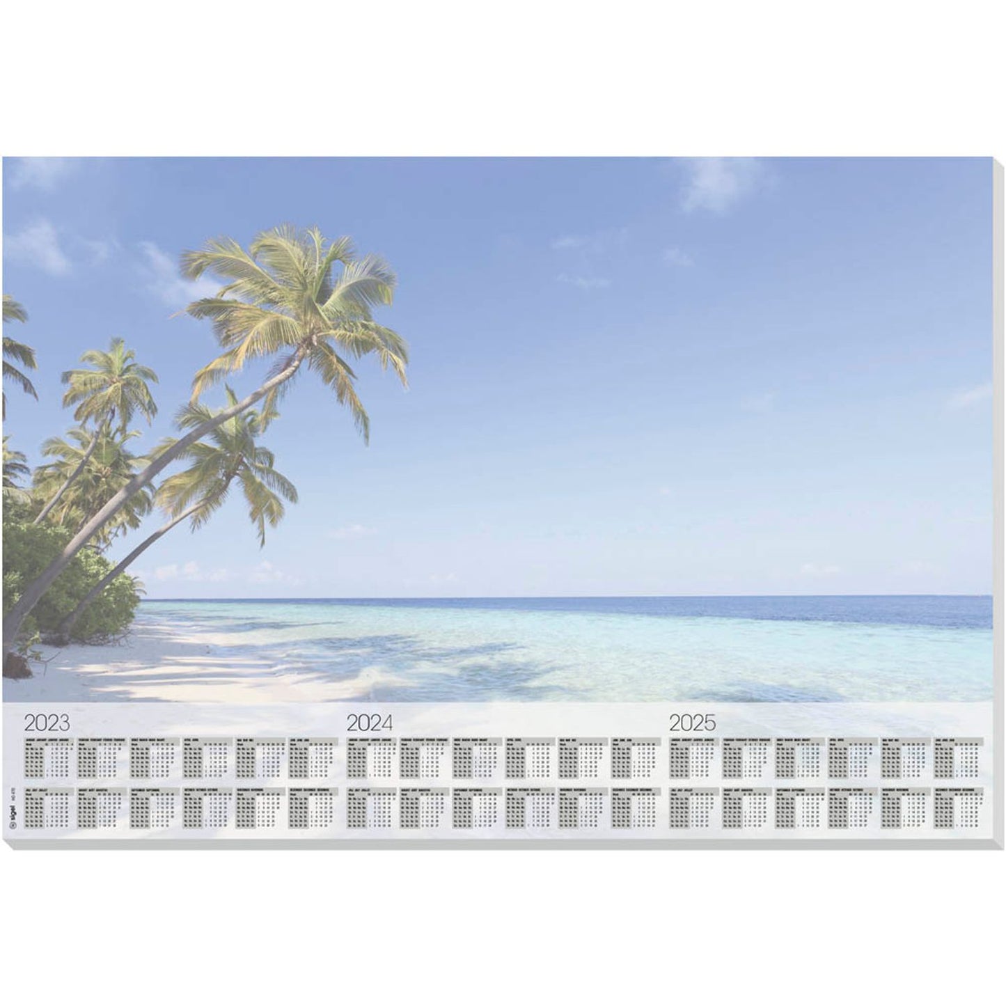 SIGEL Schreibtischunterlage Beach blau | HO470