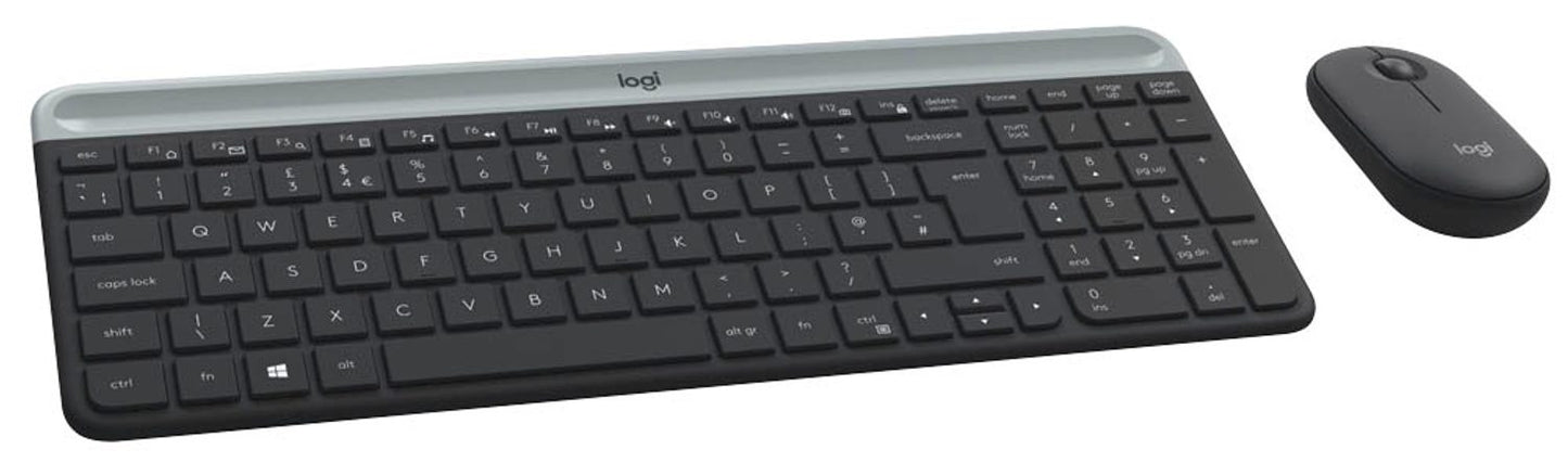 Logitech MK470 Slim Combo Tastatur-Maus-Set kabellos