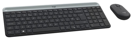 Logitech MK470 Slim Combo Tastatur-Maus-Set kabellos