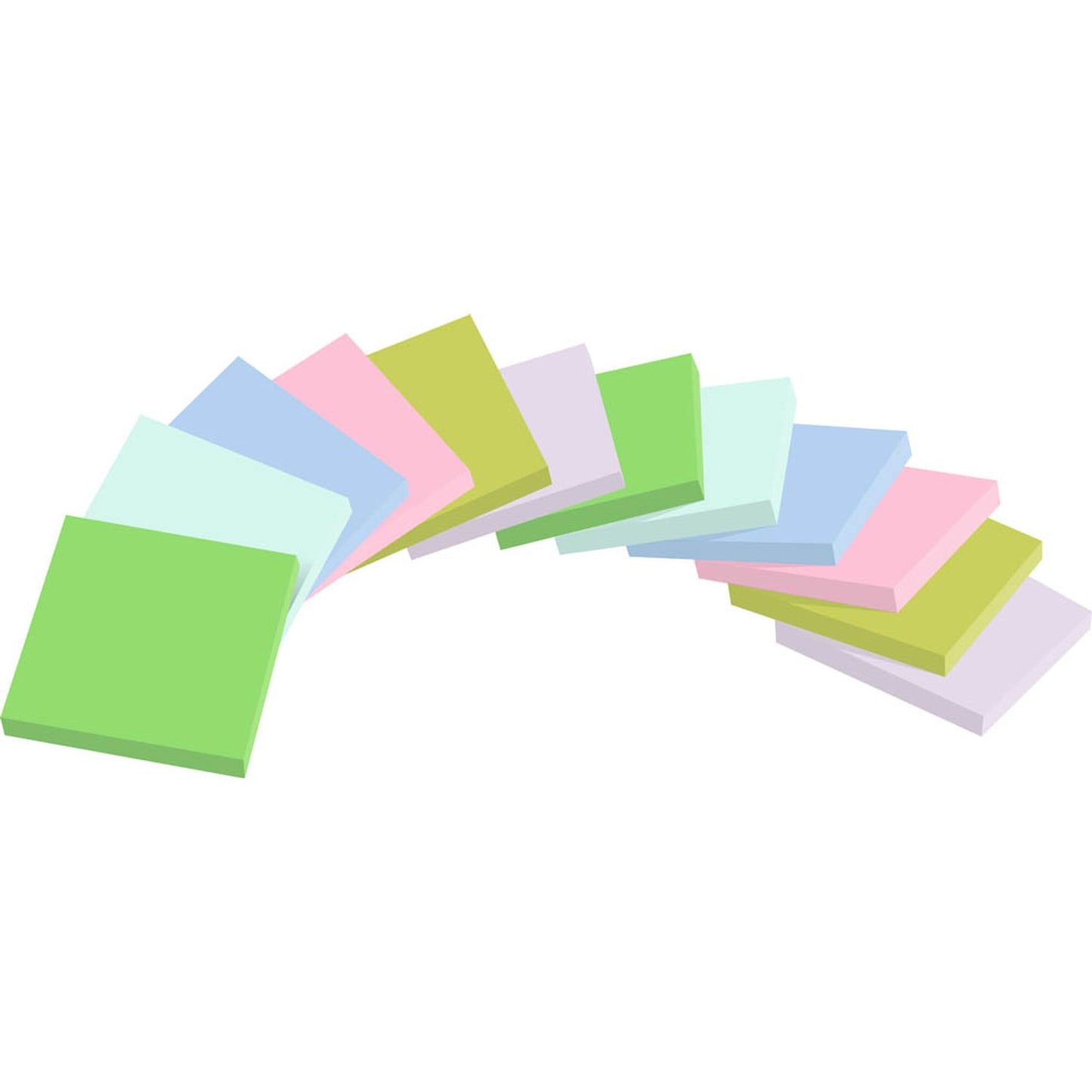 Post-it® Super Sticky Recycling Notes Haftnotizen extrastark farbsortiert, 12 Blöcke | 654 RSS12COL | 1 Pack = 12 Blöcke