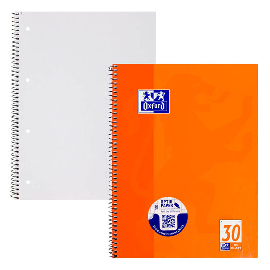 OXFORD Collegeblock Schule Lineatur 30 blanko DIN A4 Innenrand | 100050359