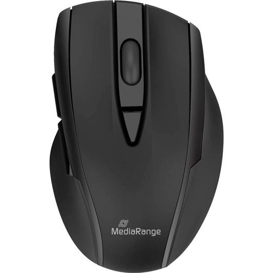 MediaRange Maus ergonomisch kabellos schwarz | MROS217