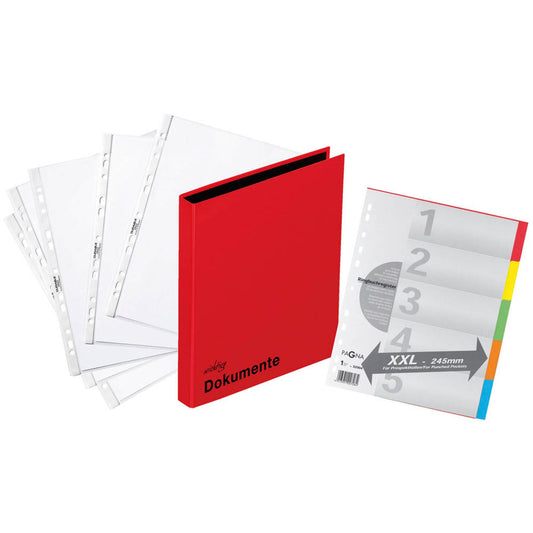 PAGNA Ringbuch 2-Ringe rot DIN A4 | 30501-03