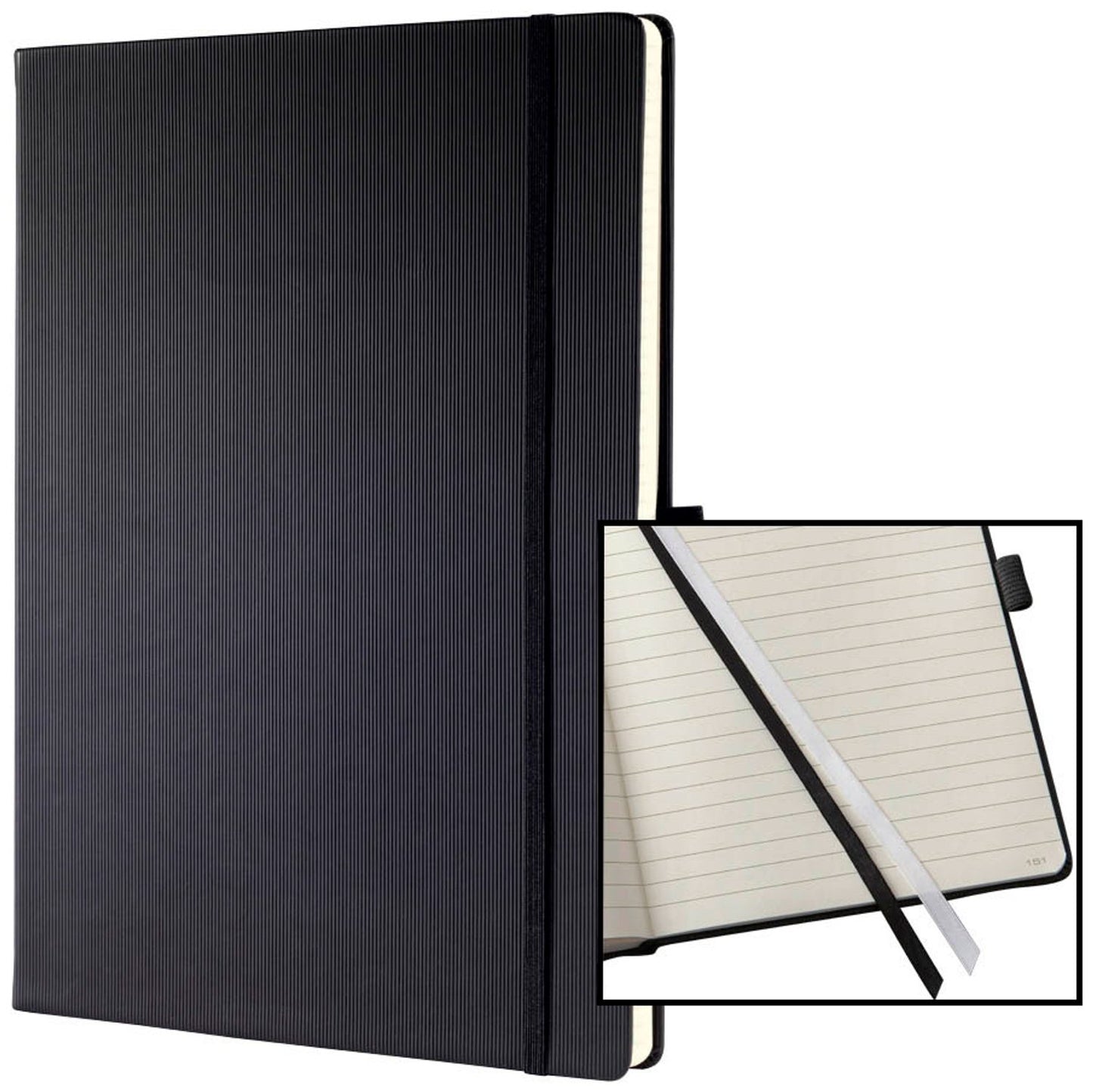 SIGEL Notizbuch Conceptum® ca. DIN A4, schwarz Hardcover 194 Seiten