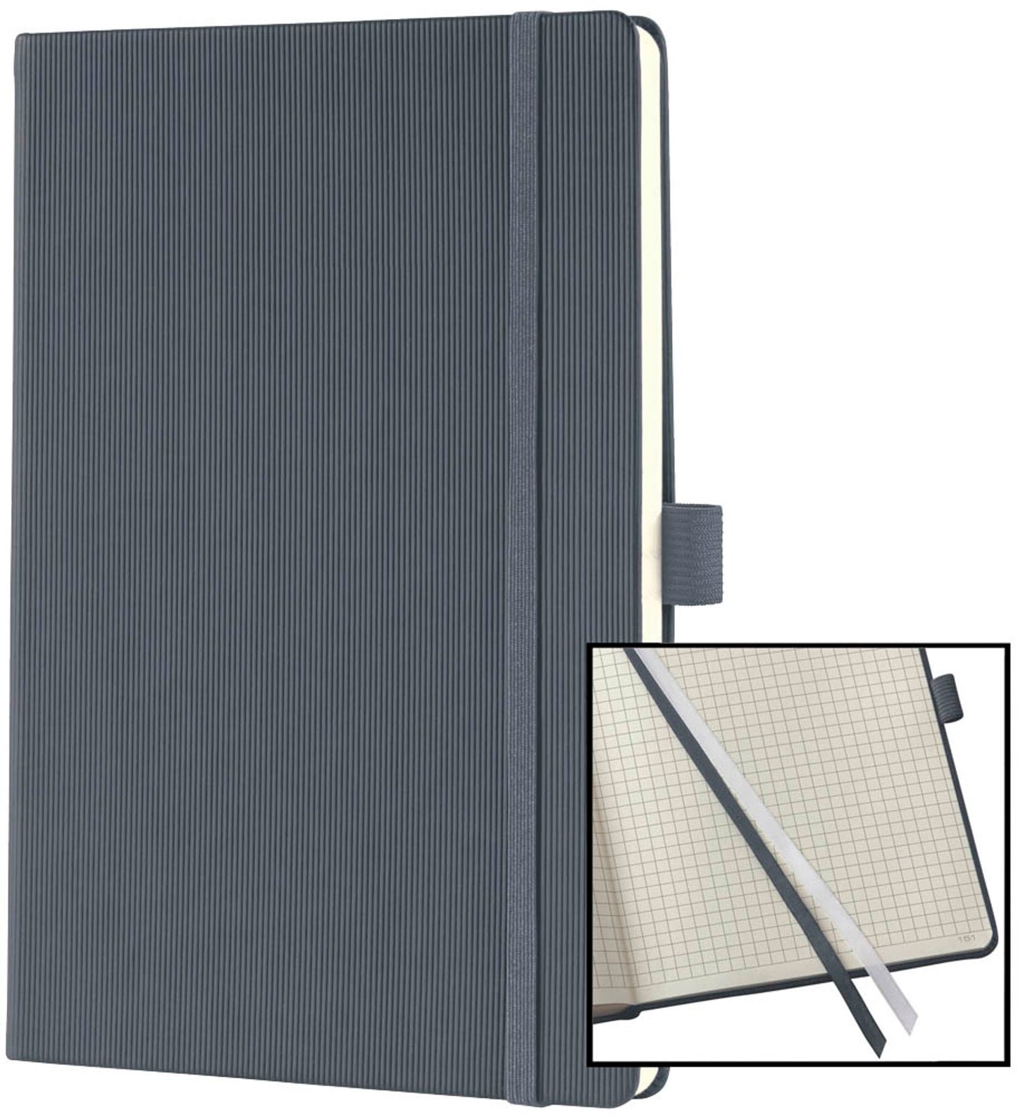 SIGEL Notizbuch Conceptum® ca. DIN A5 kariert, Hardcover 194 Seiten