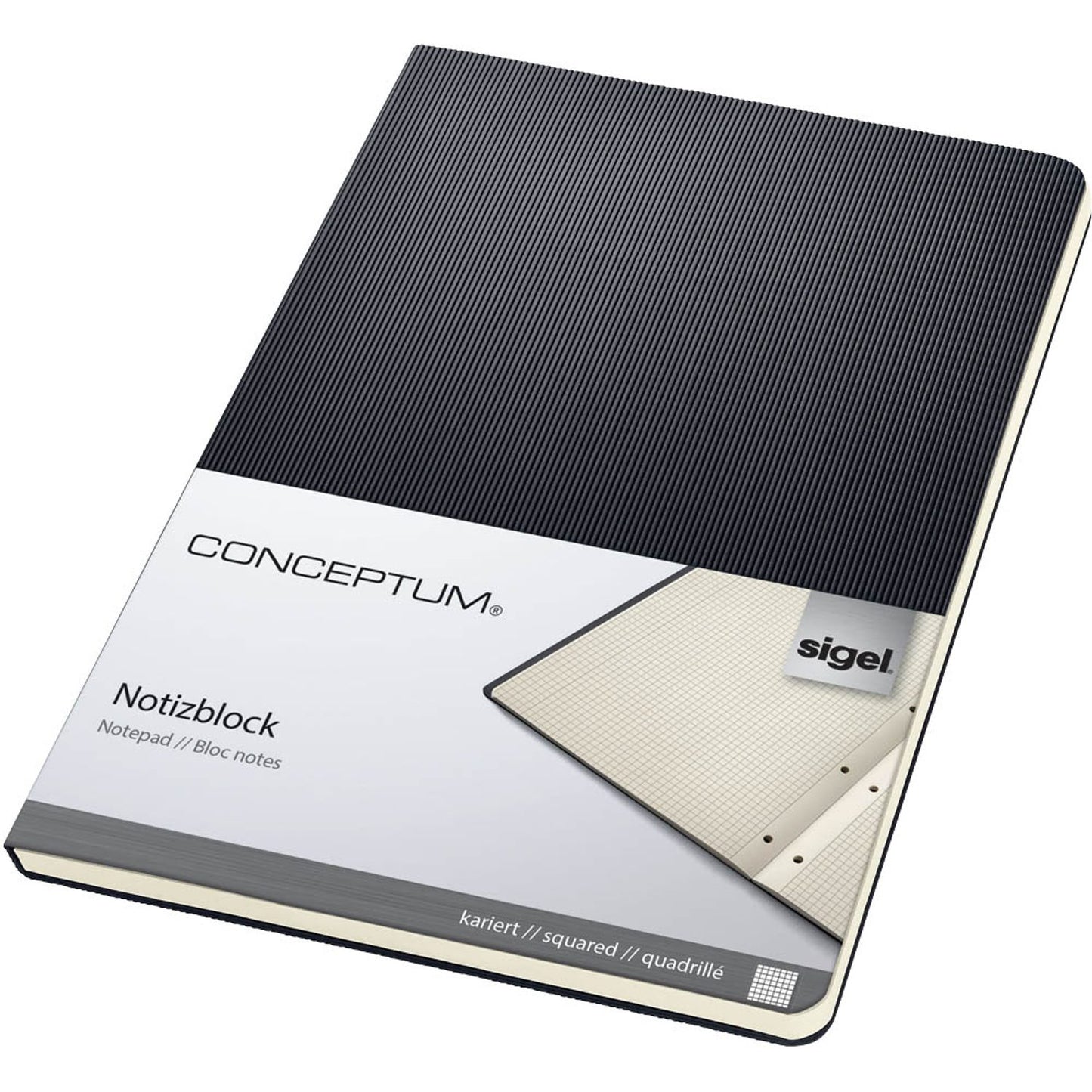 SIGEL Briefblock Conceptum® gelocht DIN A5 kariert | CO802