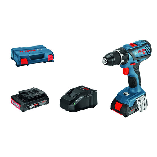 BOSCH Professional GSR 18V-28 Akku-Schrauber-Set 18,0 V, mit 2 Akkus | 06019H4109
