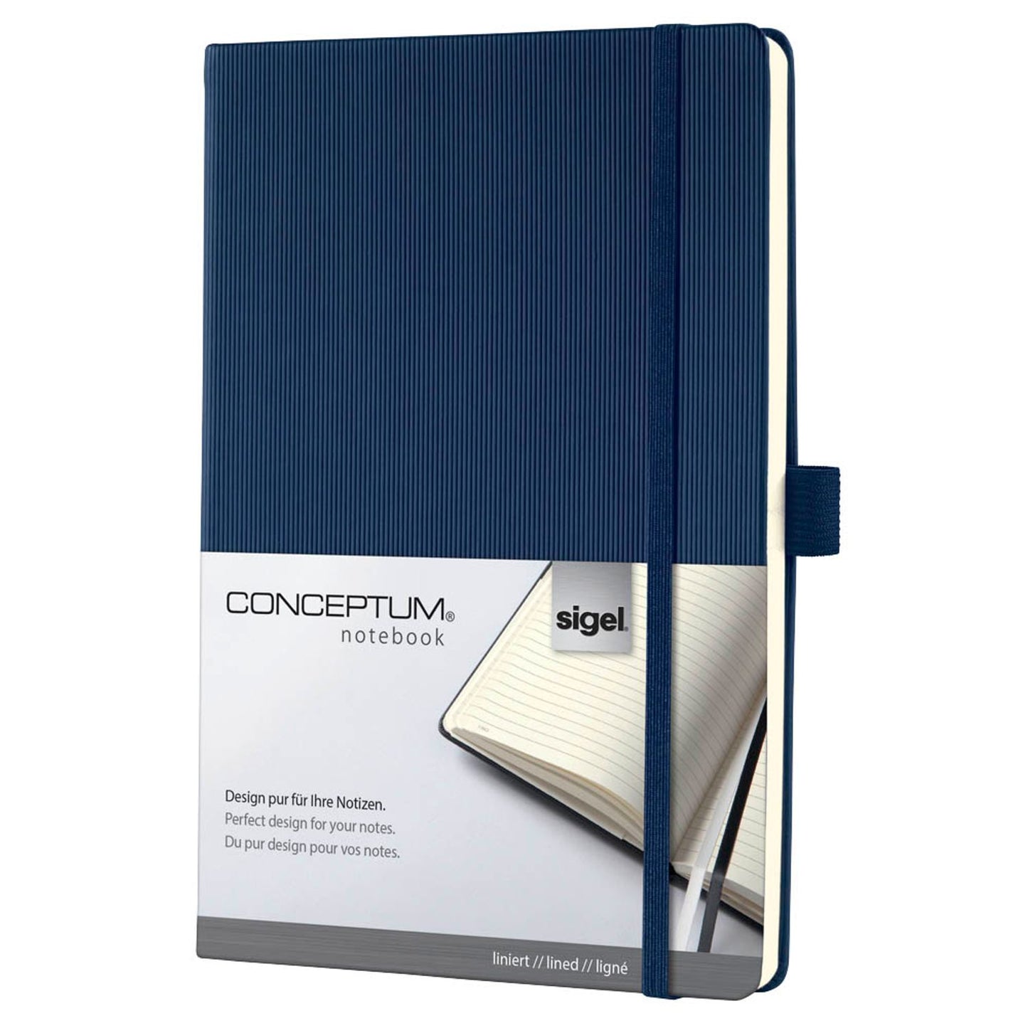 SIGEL Notizbuch Conceptum® ca. DIN A5 liniert, blau Hardcover 194 Seiten | CO657